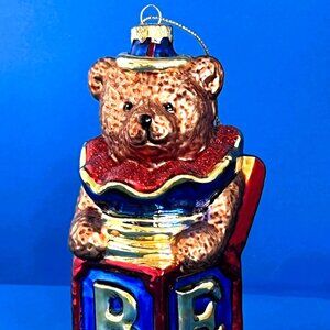 Vintage Lumiere Teddy Ornament